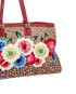 Selleria Floral Tote, &pound;350, Handbags, Brown/Red, Raffia, Other view
